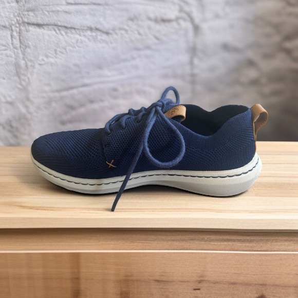 Clarks Men’s Step Urban Mix Navy Sneaker Size 8 Cloudsteppers OrthoLite Comfort - Picture 3 of 6